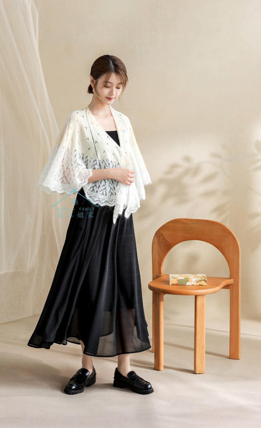 Morning Dew Shawl Knit Pattern