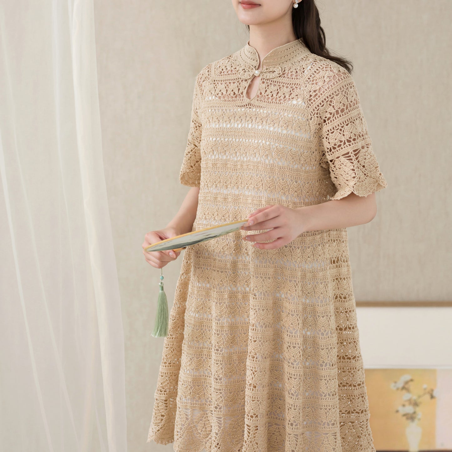 Southern Breeze Modern Qipao Crochet Yarn Kit | Susan's Family