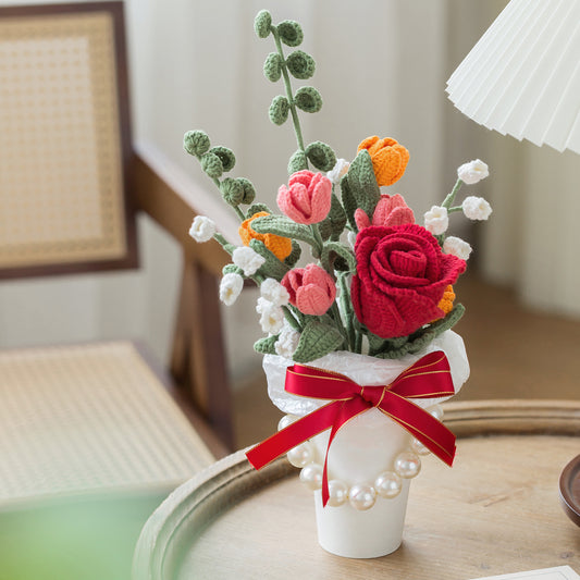 Milk Tea Bouquet Pen Häkelgarn-Set | Susans Familie