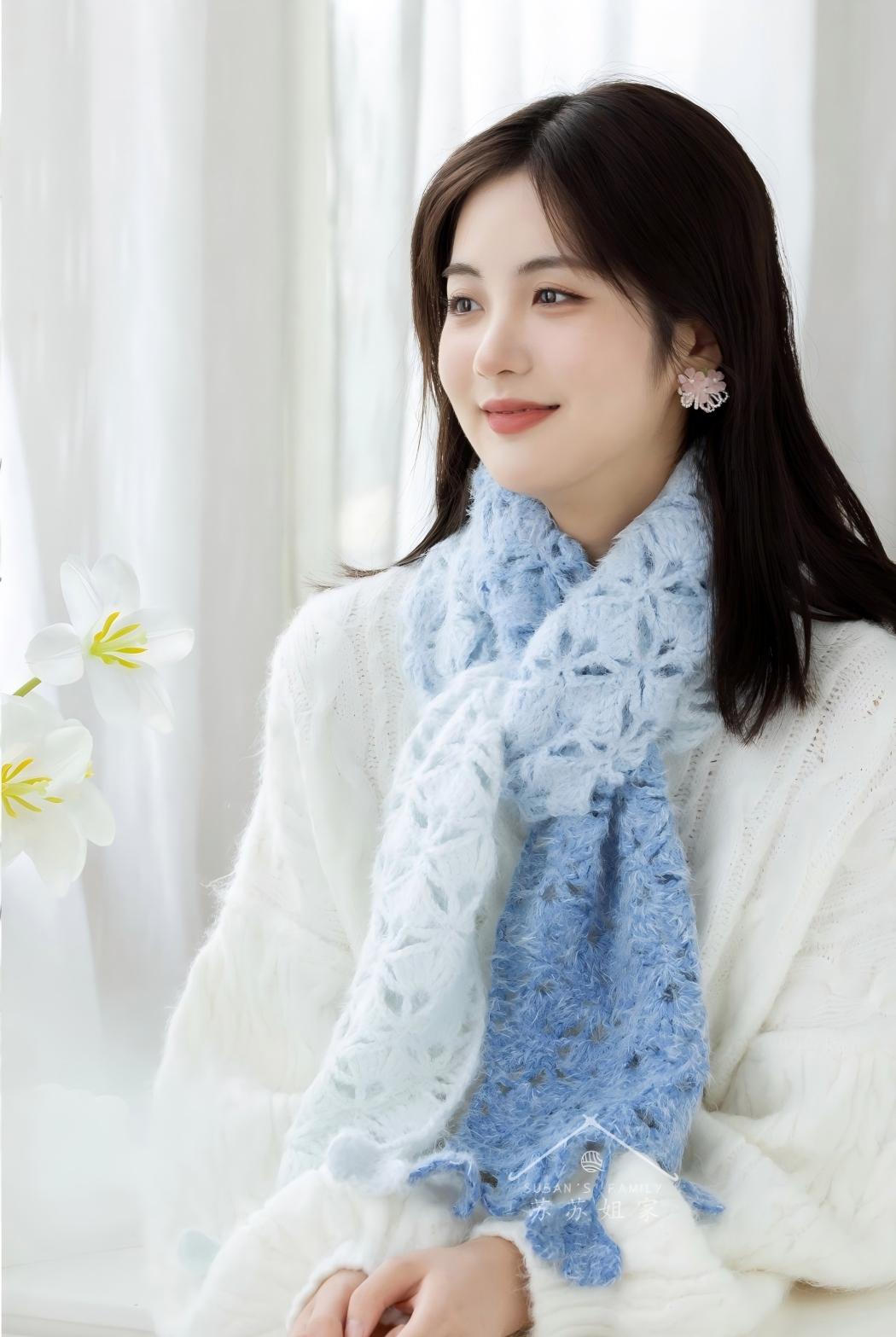 Ginkgo Scarf Crochet Kit