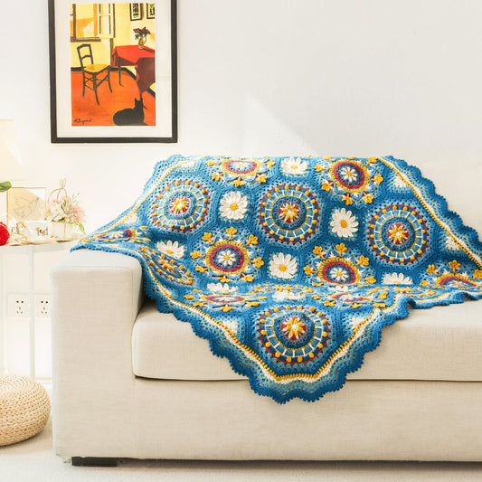 Ravenna Patchworkdecke Häkelgarn-Set | Susan's Family Häkelgarn-Set im byzantinischen Stil