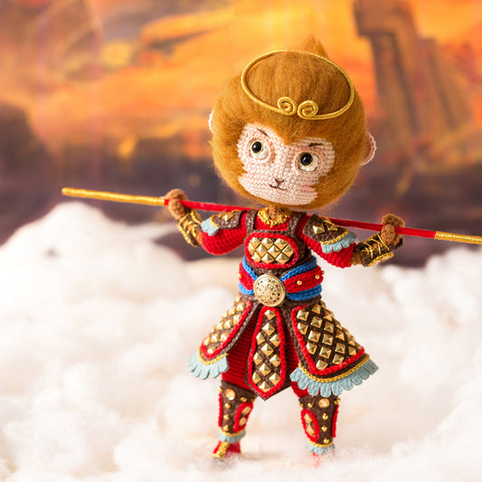 Häkelgarn-Set mit Figuren „Großer Weiser, gleich dem Himmel“ | Der Affenkönig | Susans Familie