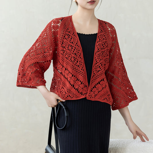 Ziqi Cardigan Crochet Yarn Kit | Susan's Family