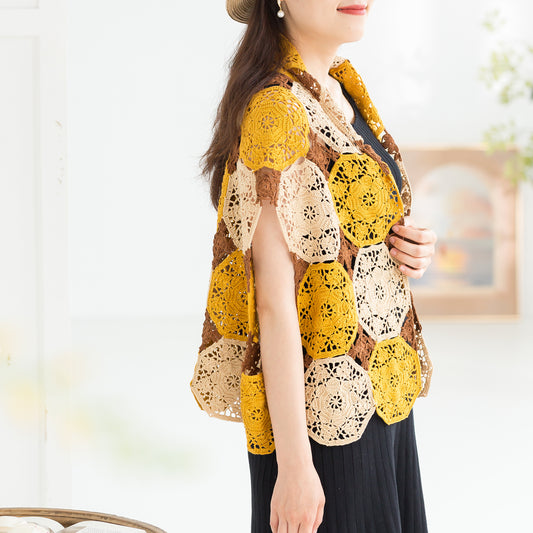 ChuYu Patchwork Shawl Crochet Yarn Kit | Susan's Family