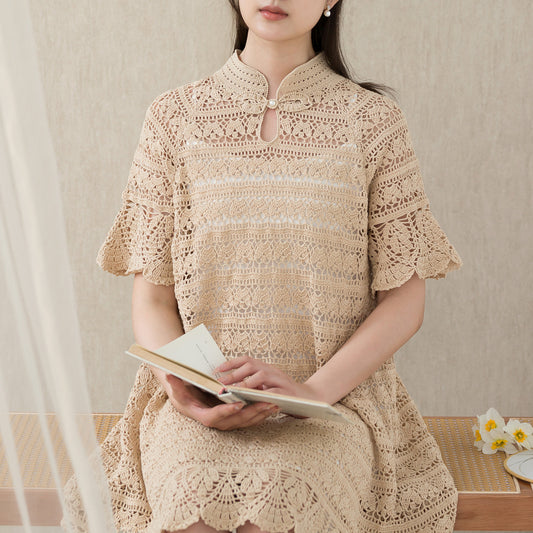 Southern Breeze Modern Qipao Crochet Yarn Kit | Susan's Family