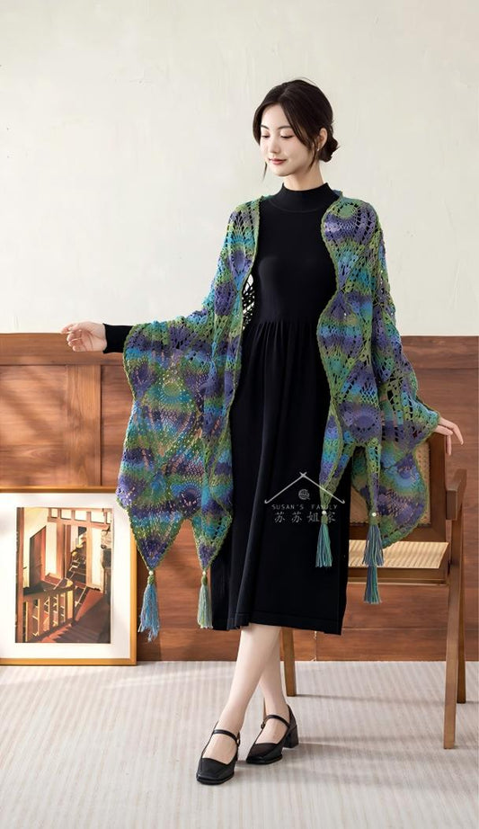 Bobo Shawl Crochet Pattern