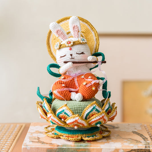 Kit de crochet « Boîtes à musique Lapin Céleste » | Série Dunhuang | La Famille de Susan