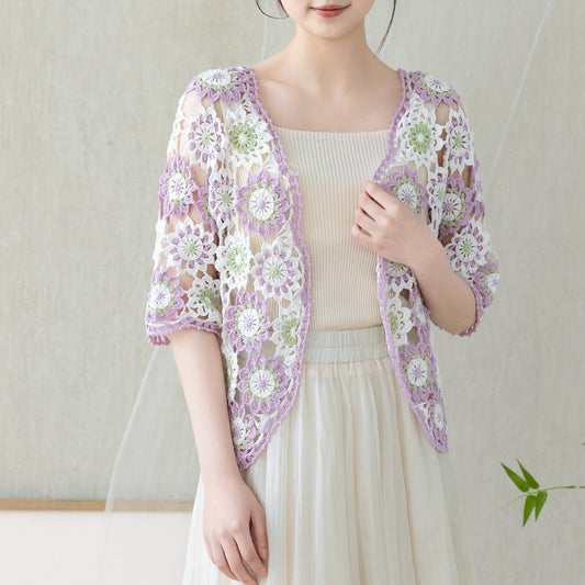 Kit de crochet pour haut en dentelle Spring Longing | La famille de Susan