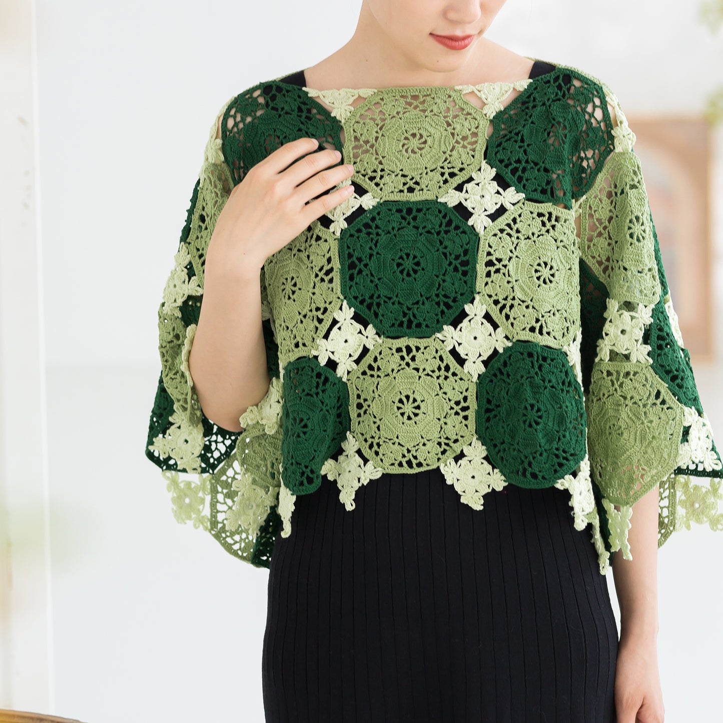 ChuYu Patchwork Shawl Crochet Yarn Kit | Susan's Family