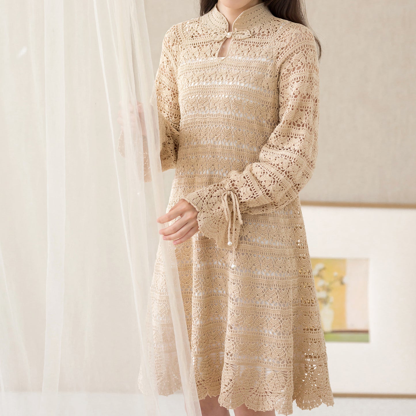 Southern Breeze Modern Qipao Crochet Yarn Kit | Susan's Family
