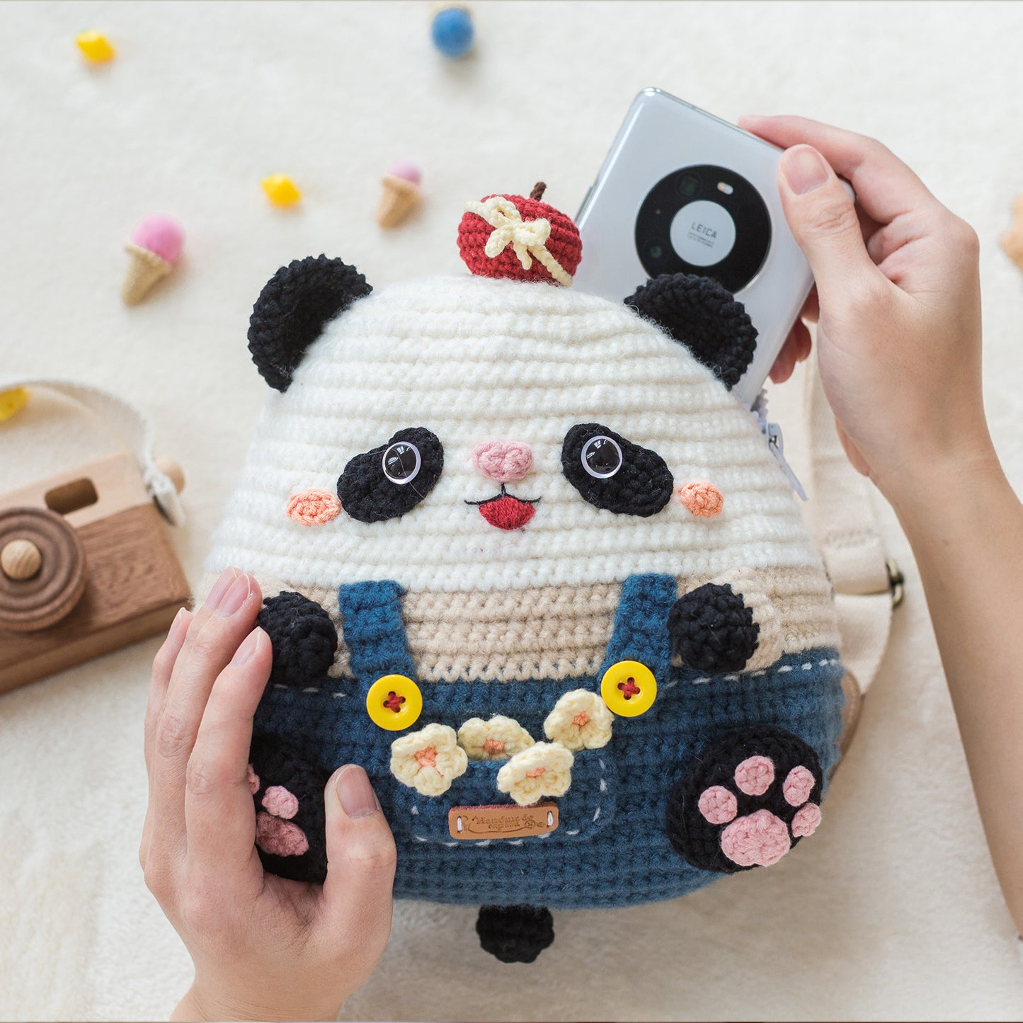 Cute Boy Backpack Crochet Yarn Kit | Susan's Family