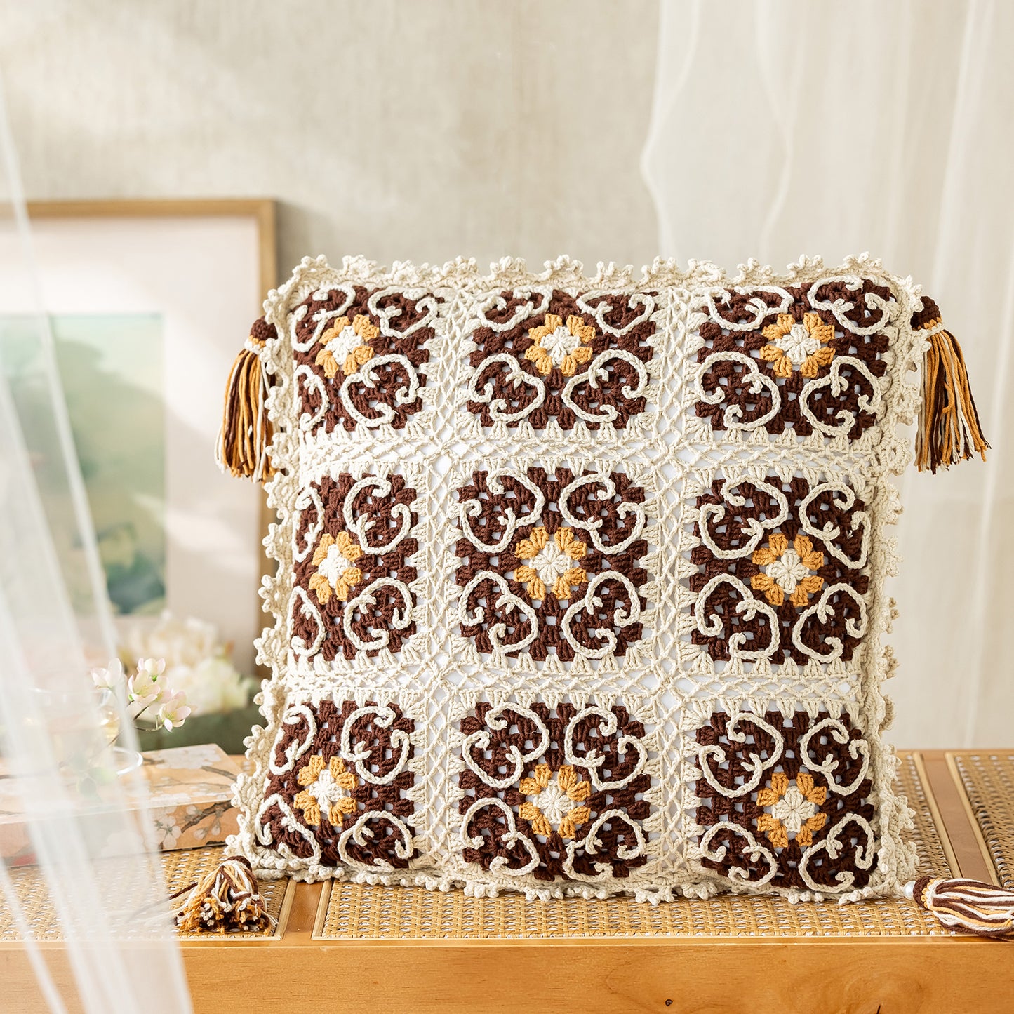 Rolling Into Ruyi Pillow Case Crochet yarn Kit | Susan's Family