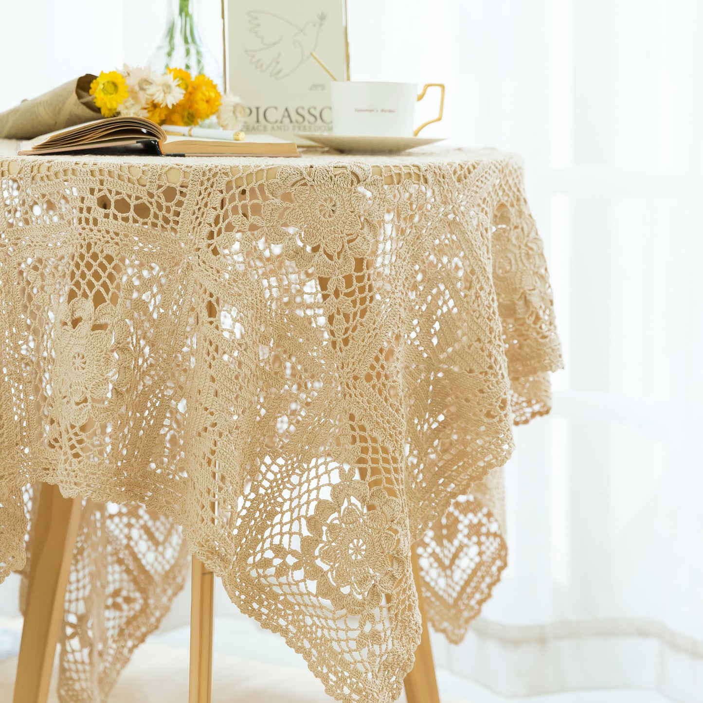 Rose Manor Lace Mat Crochet Yarn Kit | British Aesthetics Series | Susan's Family