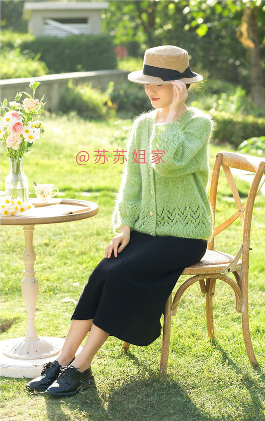 Kite Dream Mohair Cardgian Knit Yarn Kit