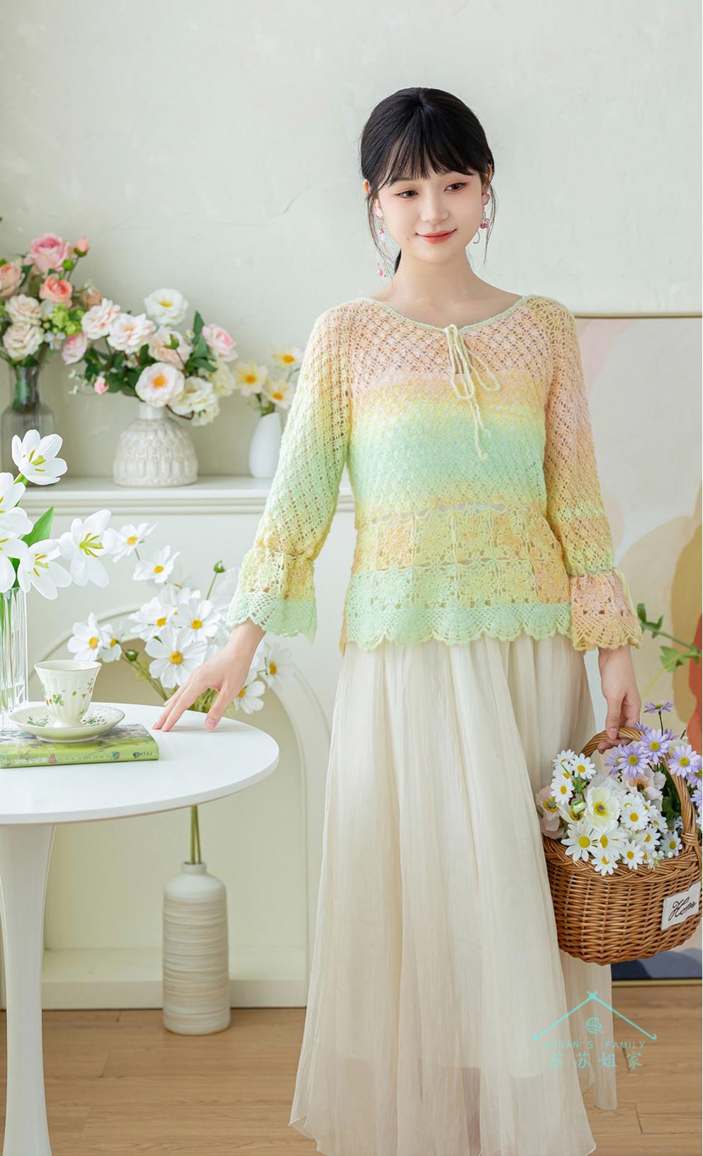 Bloomline Lace Top Crochet Pattern