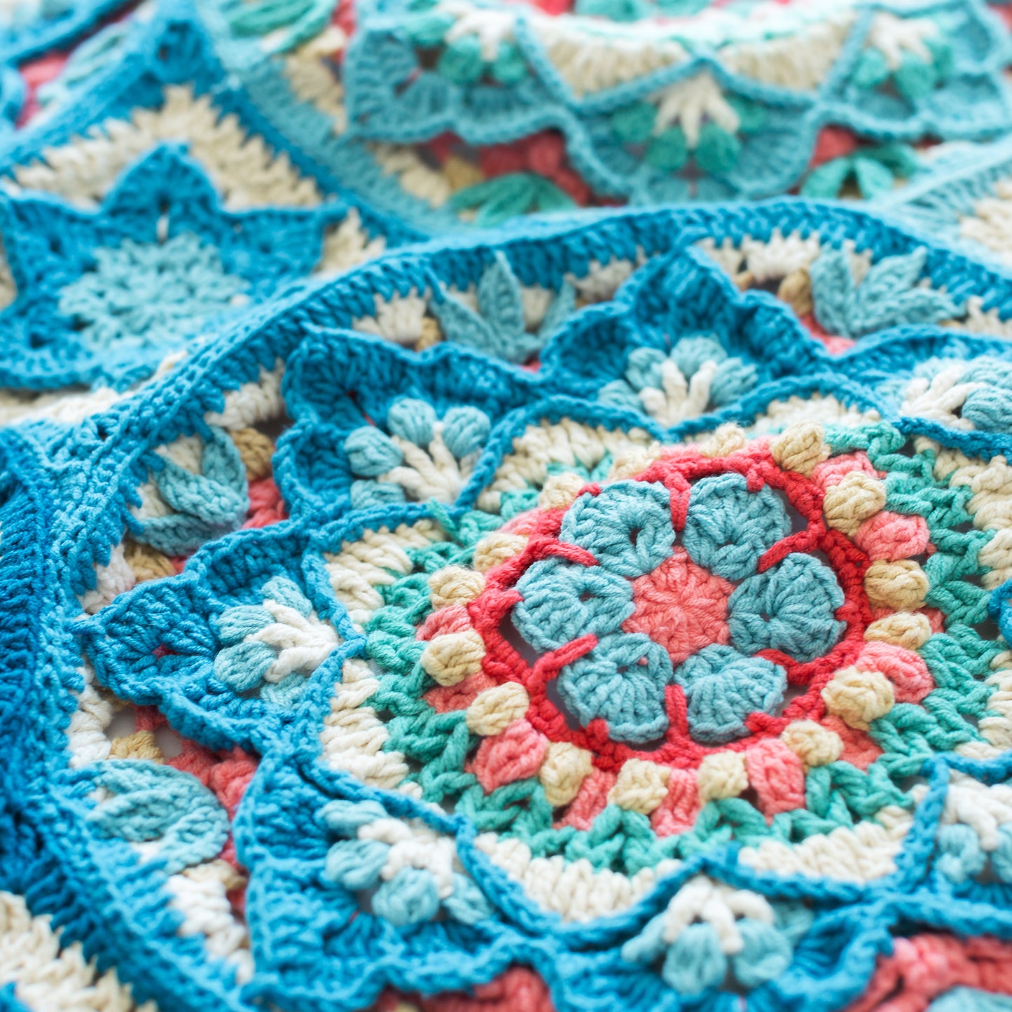 Mucha Patchwork Blanket Crochet Yarn Kit | Tribute to Art Series | Susan's Family