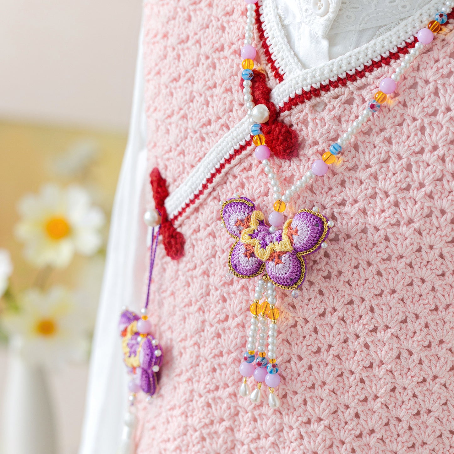 Butterfly Scent Sachet Crochet Yarn Kit | Chinese Aesthetics Series | Susan's Family