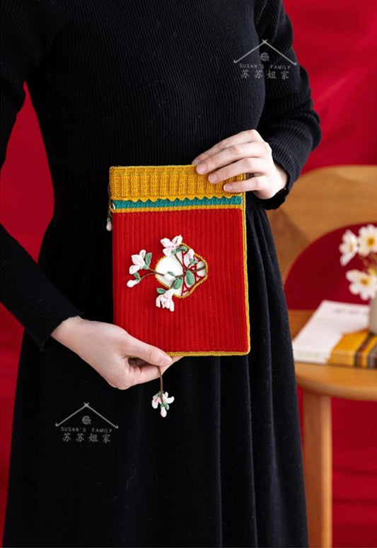 Flower Window Book Cover Crochet Pattern