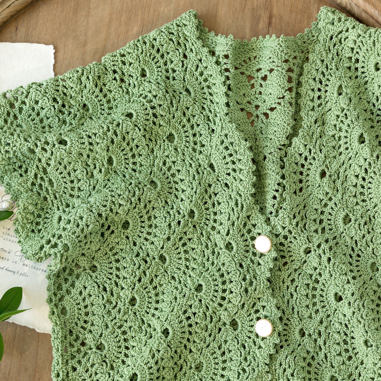 Melodic Ocean Cardigan Crochet Yarn Kit | Ya Series | Susan's Family