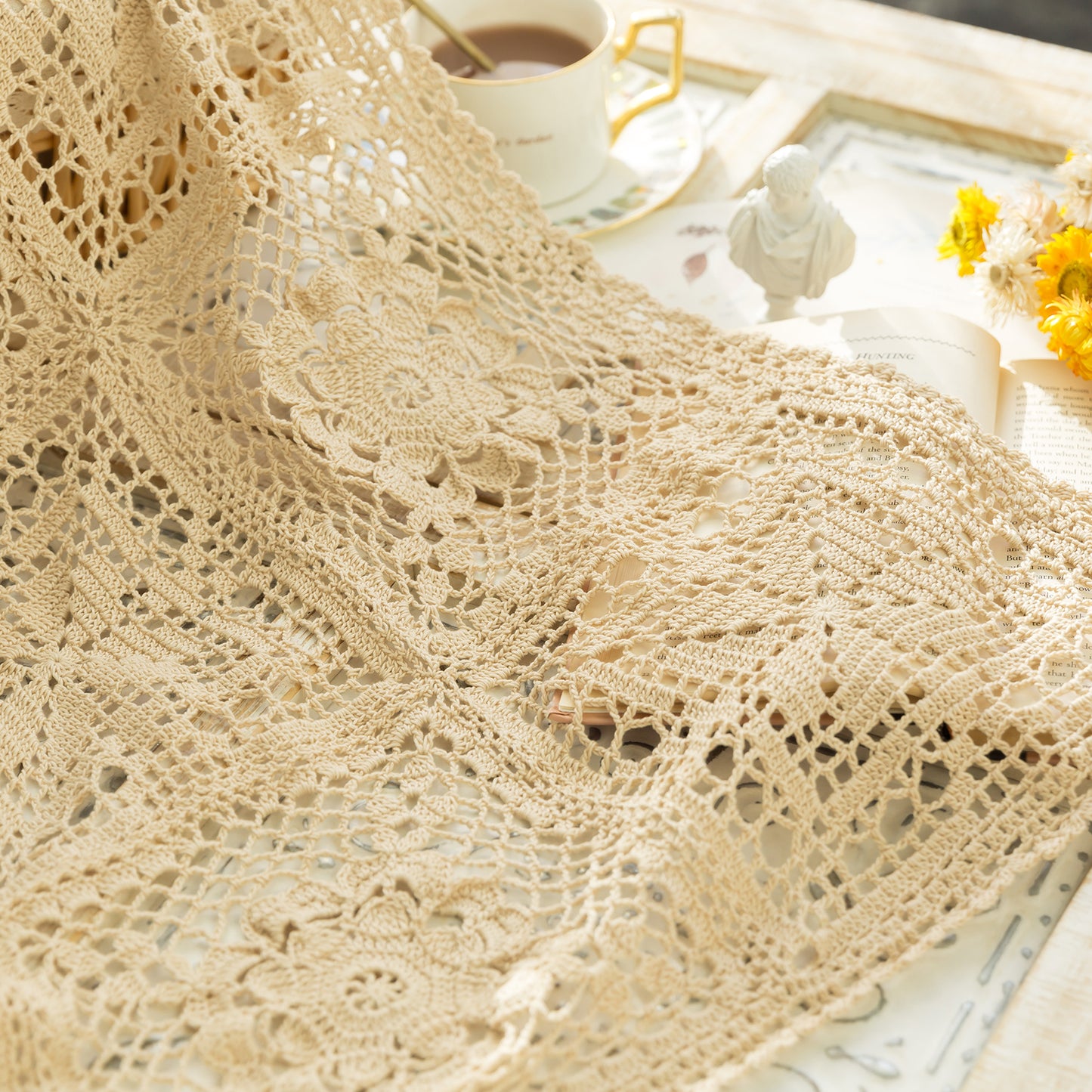 Rose Manor Lace Mat Crochet Yarn Kit | British Aesthetics Series | Susan's Family