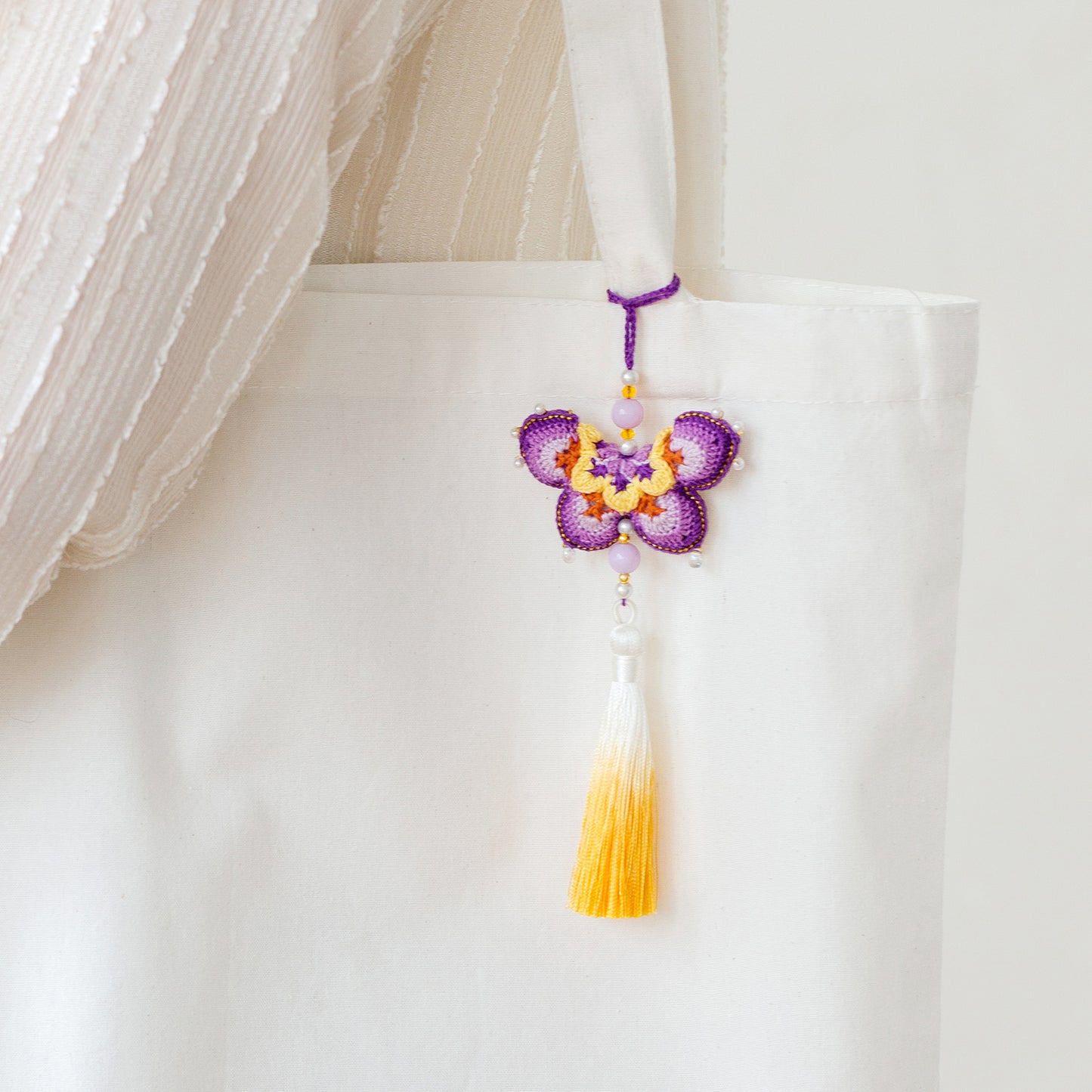 Butterfly Scent Sachet Crochet Yarn Kit | Chinese Aesthetics Series | Susan's Family