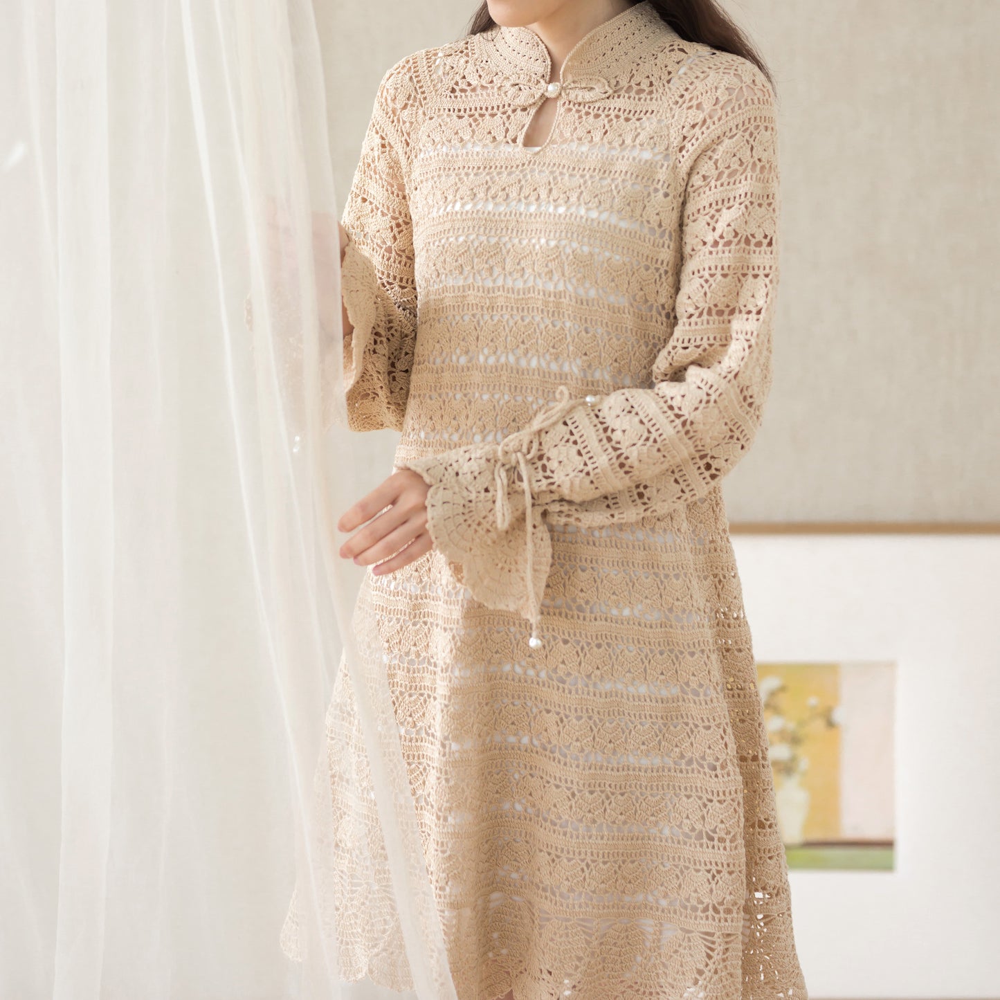 Southern Breeze Modern Qipao Crochet Yarn Kit | Susan's Family