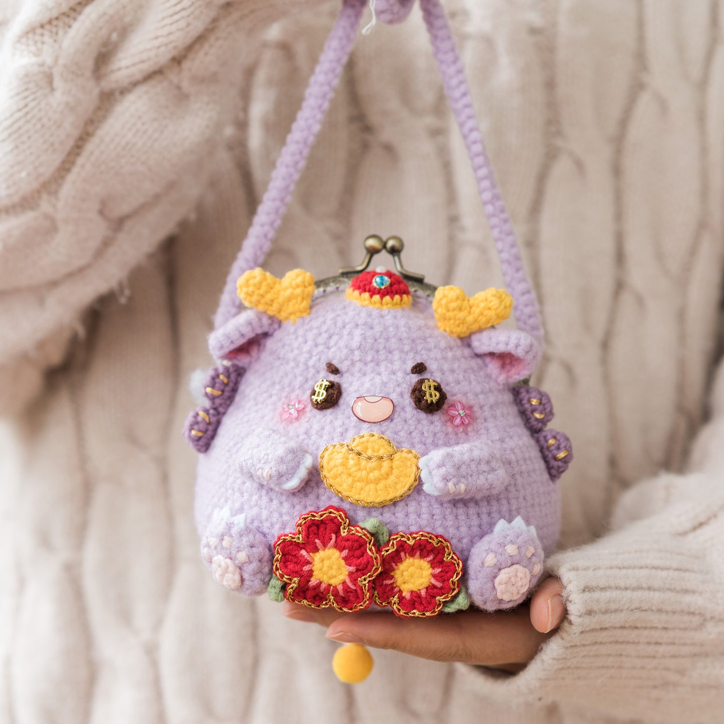 BabyLoong Kiss Lock Bag Crochet Yarn Kit | Susan's Family