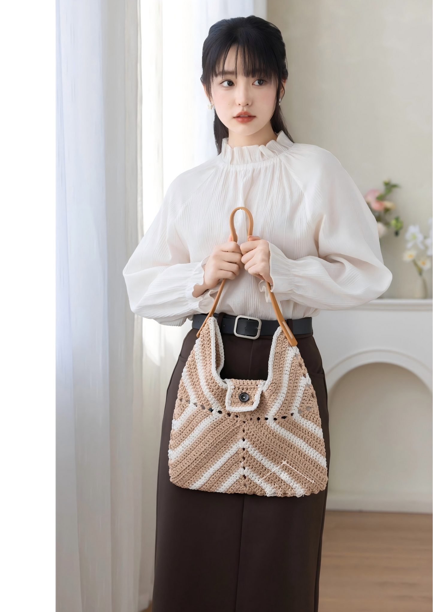 Square Spiral Shoulder Bag Crochet Pattern