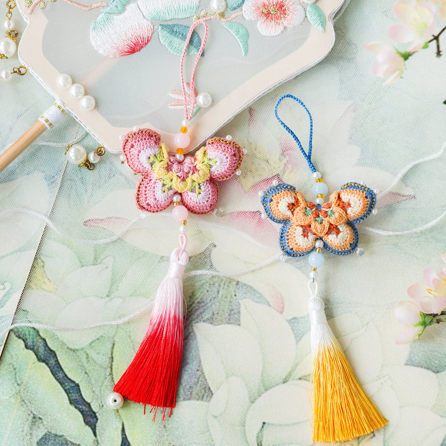 Butterfly Scent Sachet Crochet Yarn Kit | Chinese Aesthetics Series | Susan's Family