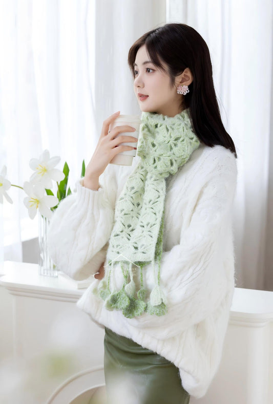 Ginkgo Scarf Crochet Pattern