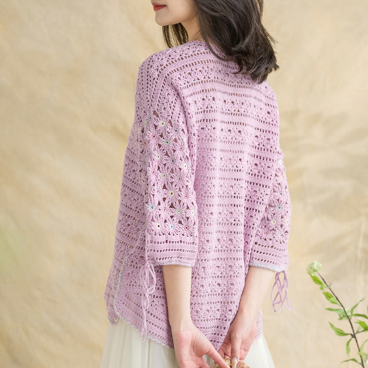Eastern Fence Cardigan Crochet Yarn Kit | Herbal Chronicle Series | Susan's Family