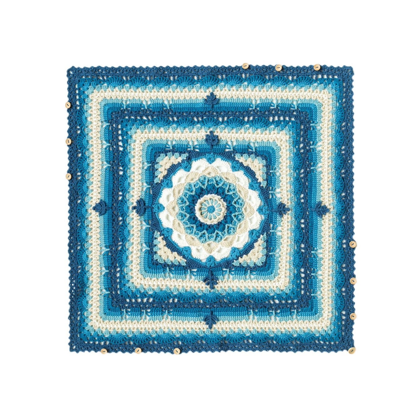 Camellia Butterfly Pillow Blanket Crochet Yarn Kit | Susan's Family Cushion Cover Yunnan Style
