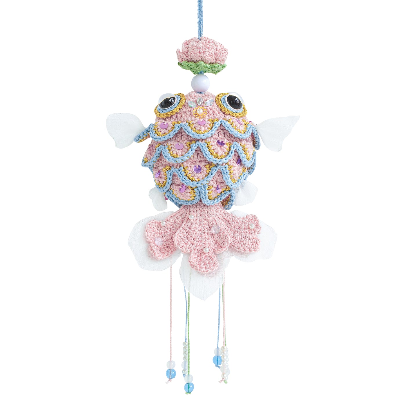 GoldFish Egg Pouch Crochet Yarn Kit | Chinese Aesthetics Series | Susan's Family