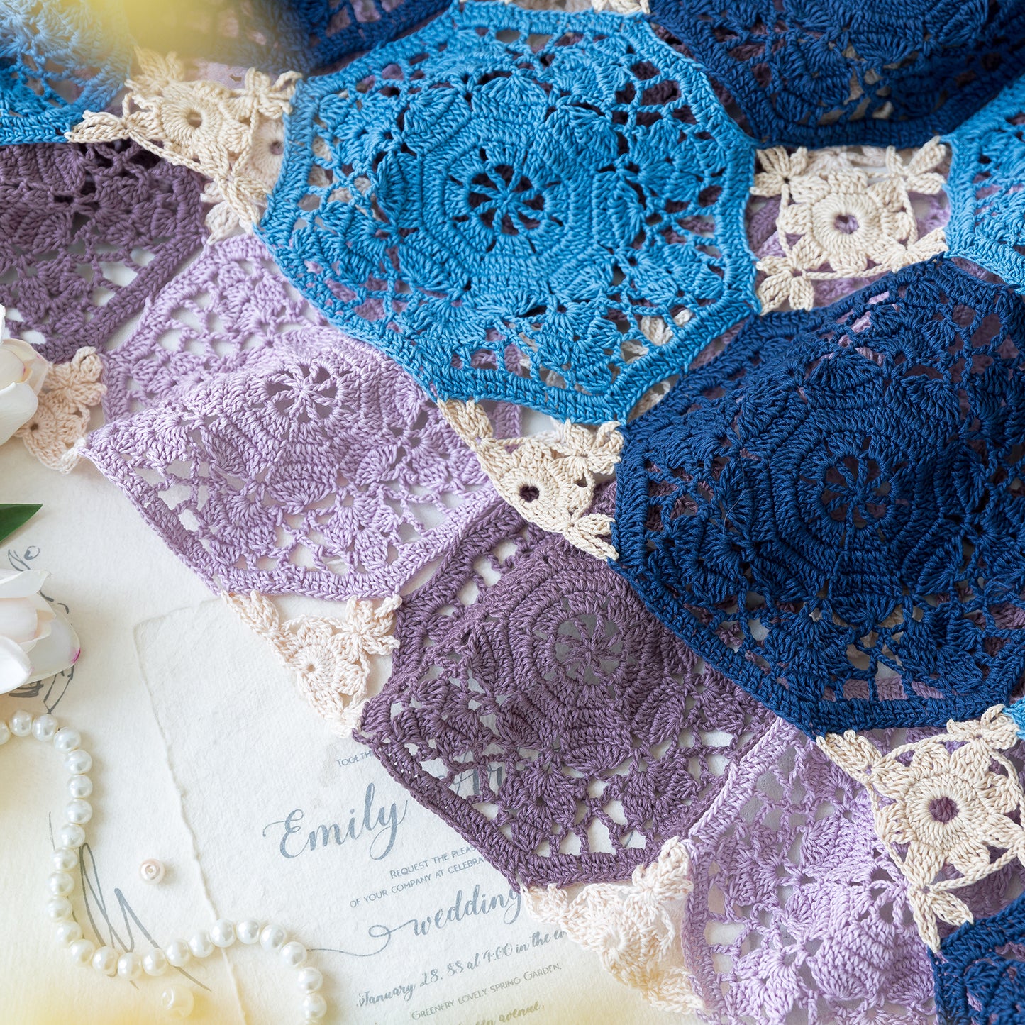 ChuYu Patchwork Shawl Crochet Yarn Kit | Susan's Family