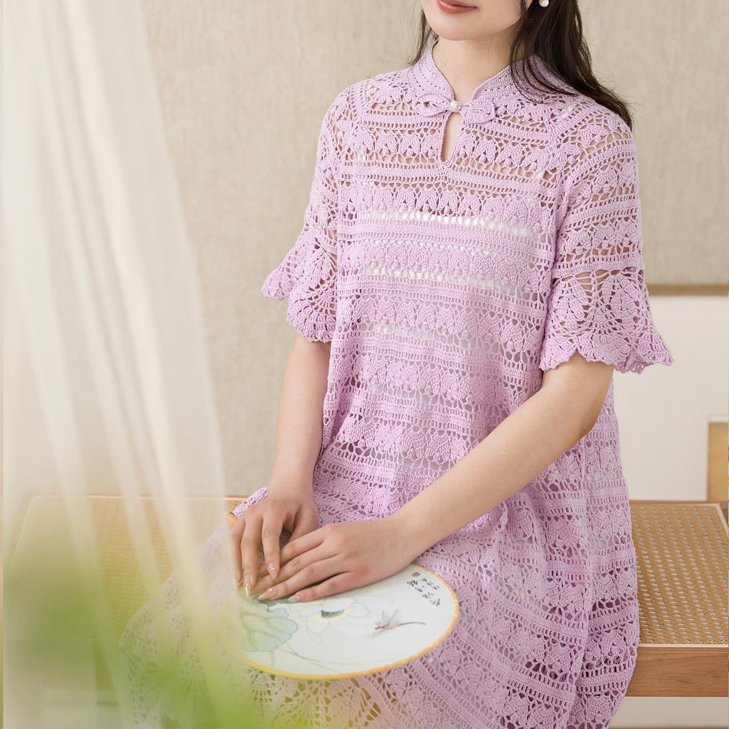 Southern Breeze Modern Qipao Crochet Yarn Kit | Susan's Family