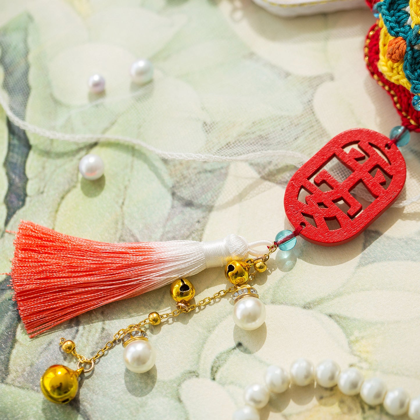 Auspicious Peace Pendant Crochet Yarn Kit | Chinese Aesthetics Series | Susan's Family