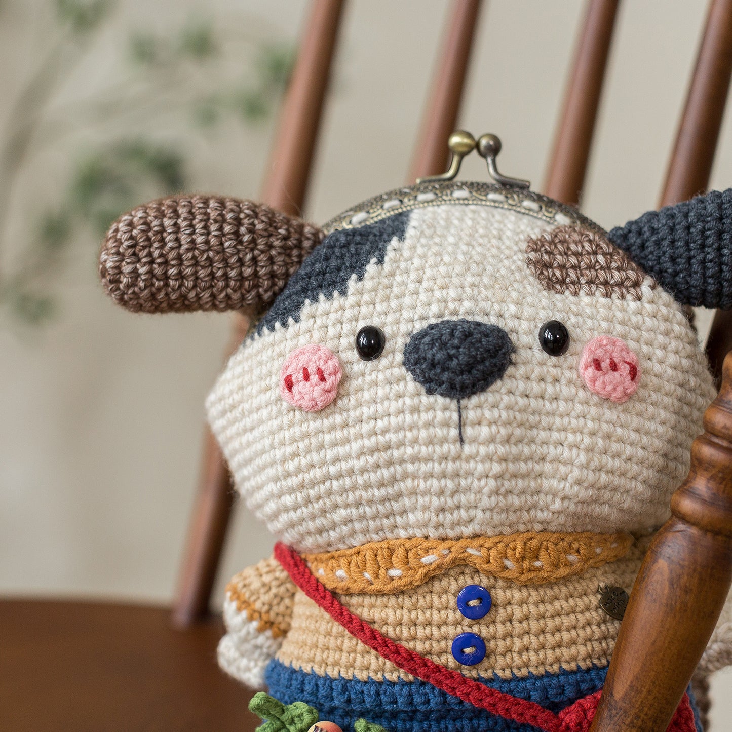 Cute Pet Kiss Lock Bag Crochet Yarn Kit | Susan's Family