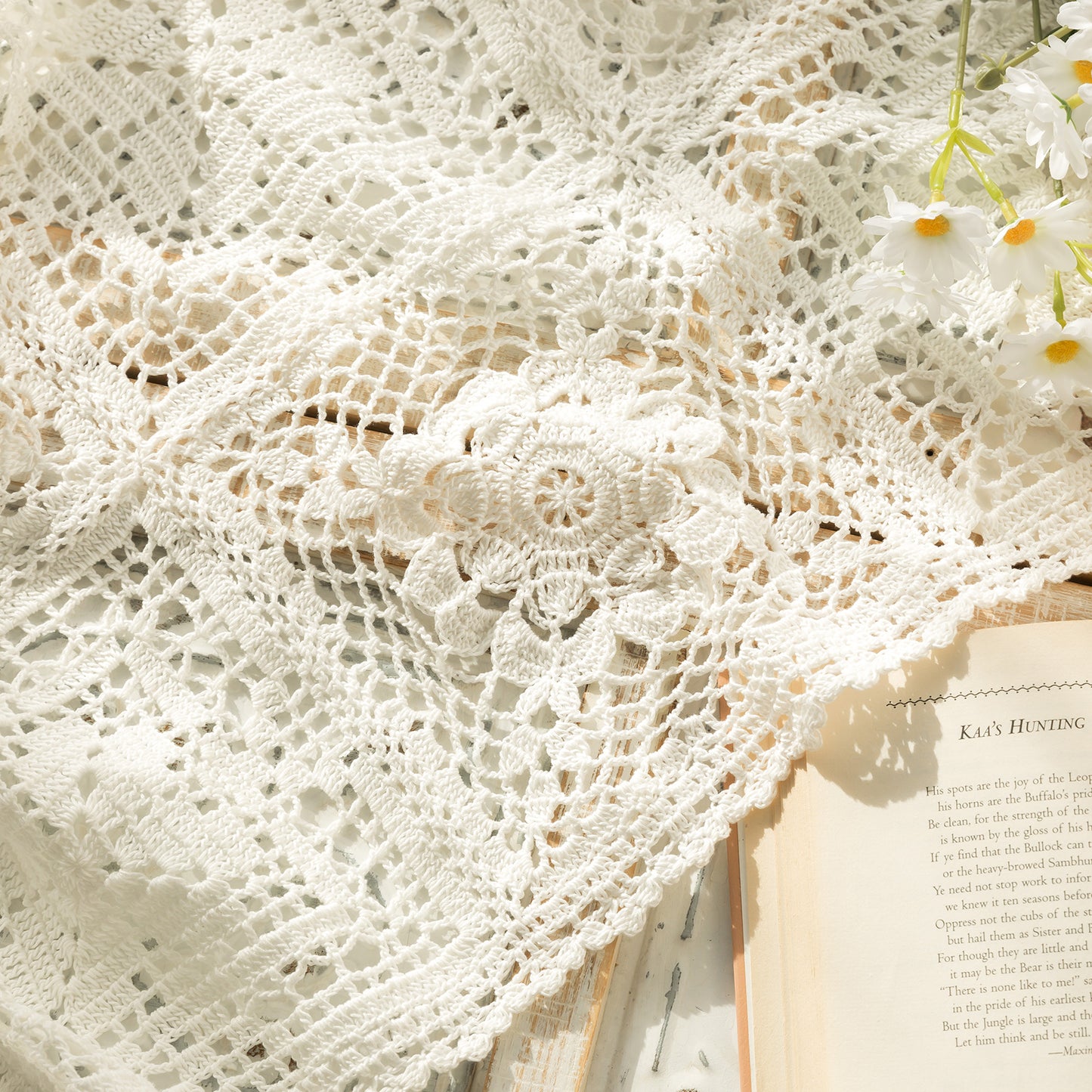 Rose Manor Lace Mat Crochet Yarn Kit | British Aesthetics Series | Susan's Family