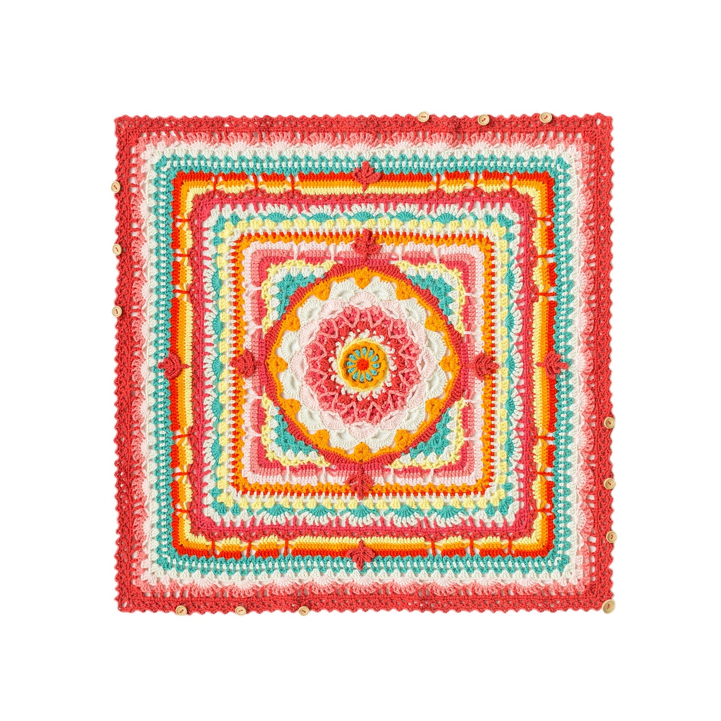 Camellia Butterfly Pillow Blanket Crochet Yarn Kit | Susan's Family Cushion Cover Yunnan Style