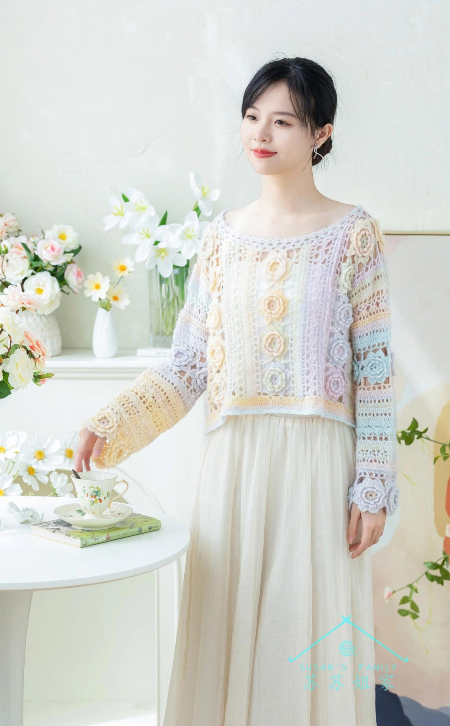 Floating Light Pullover Crochet Pattern