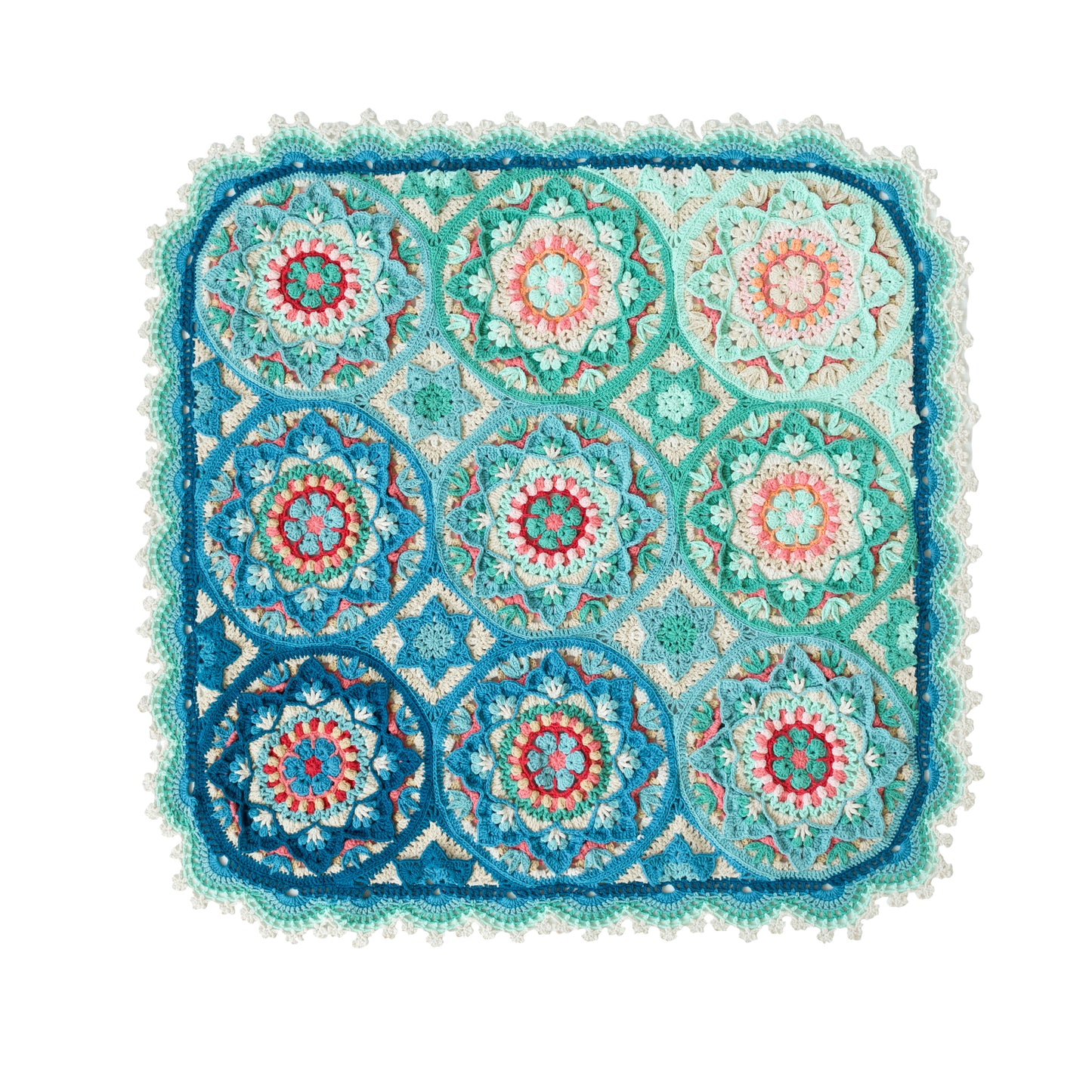 Mucha Patchwork Blanket Crochet Yarn Kit | Tribute to Art Series | Susan's Family