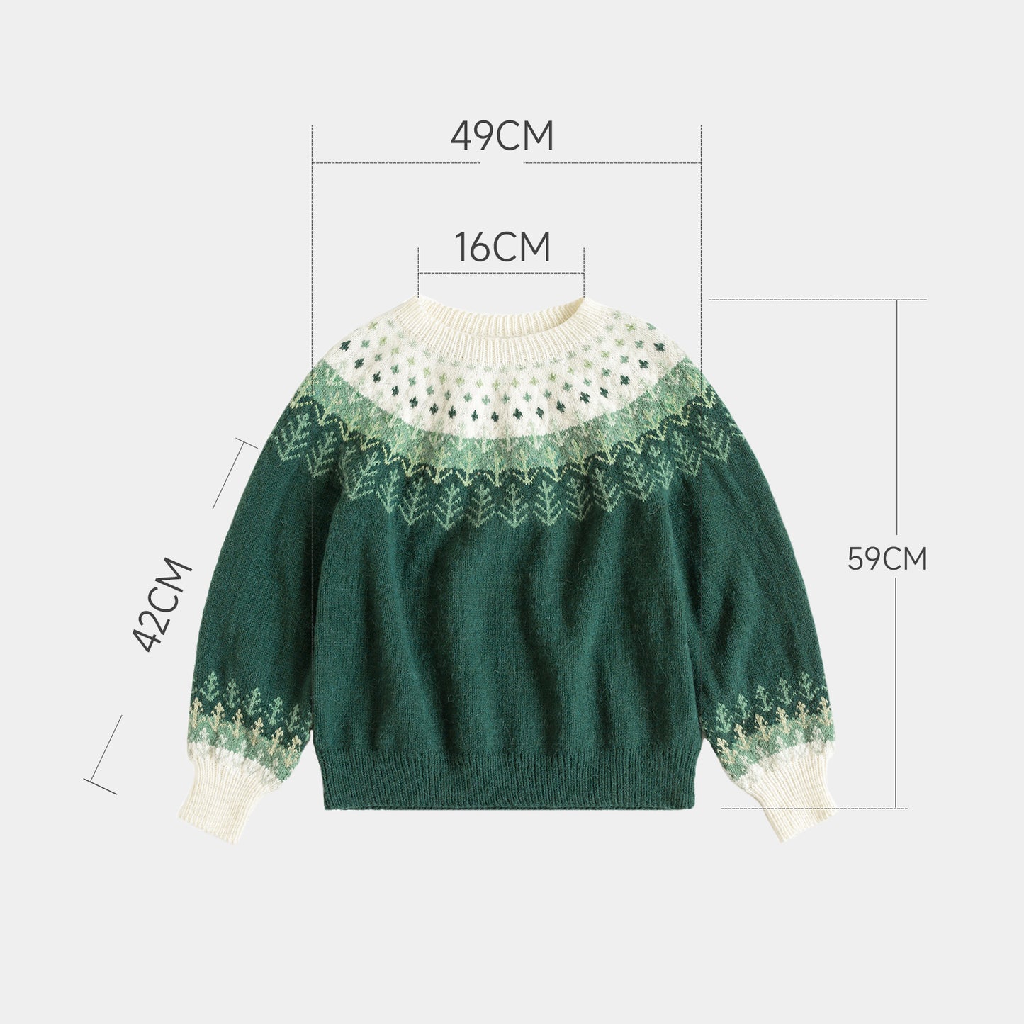 Staring Forest Yoke Sweater Knit Yarn Kit