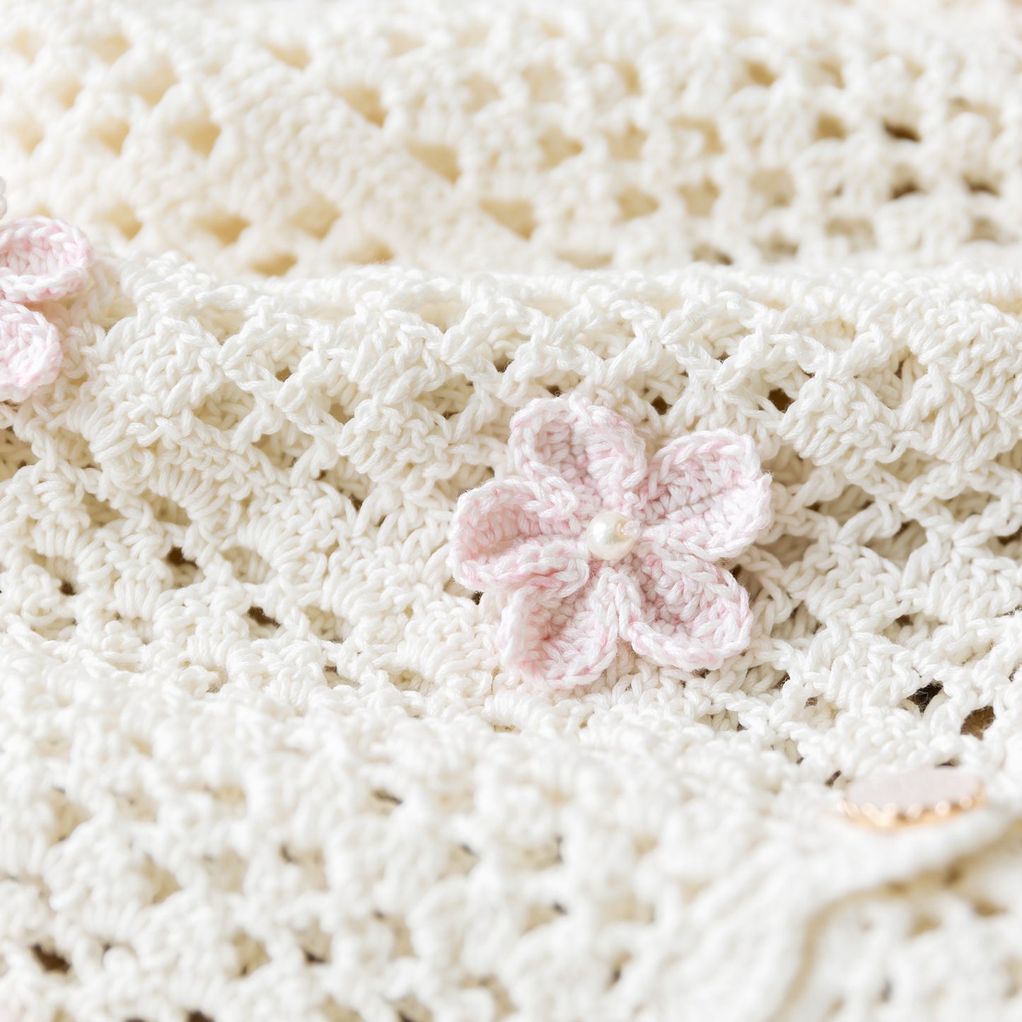 Falling Flowers Lace Cardigan Crochet Yarn Kit | Susan's Family