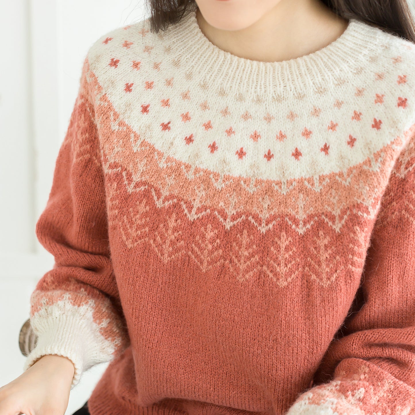 Staring Forest Yoke Sweater Knit Yarn Kit