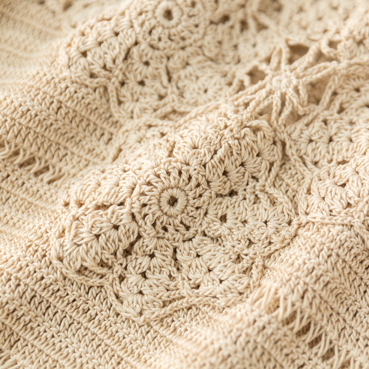 Summer Lace Pullover Crochet Yarn Kit | Feng Series | Susan's Family