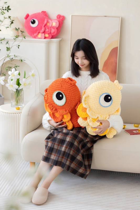 Lucky Fish Pillow Crochet Pattern