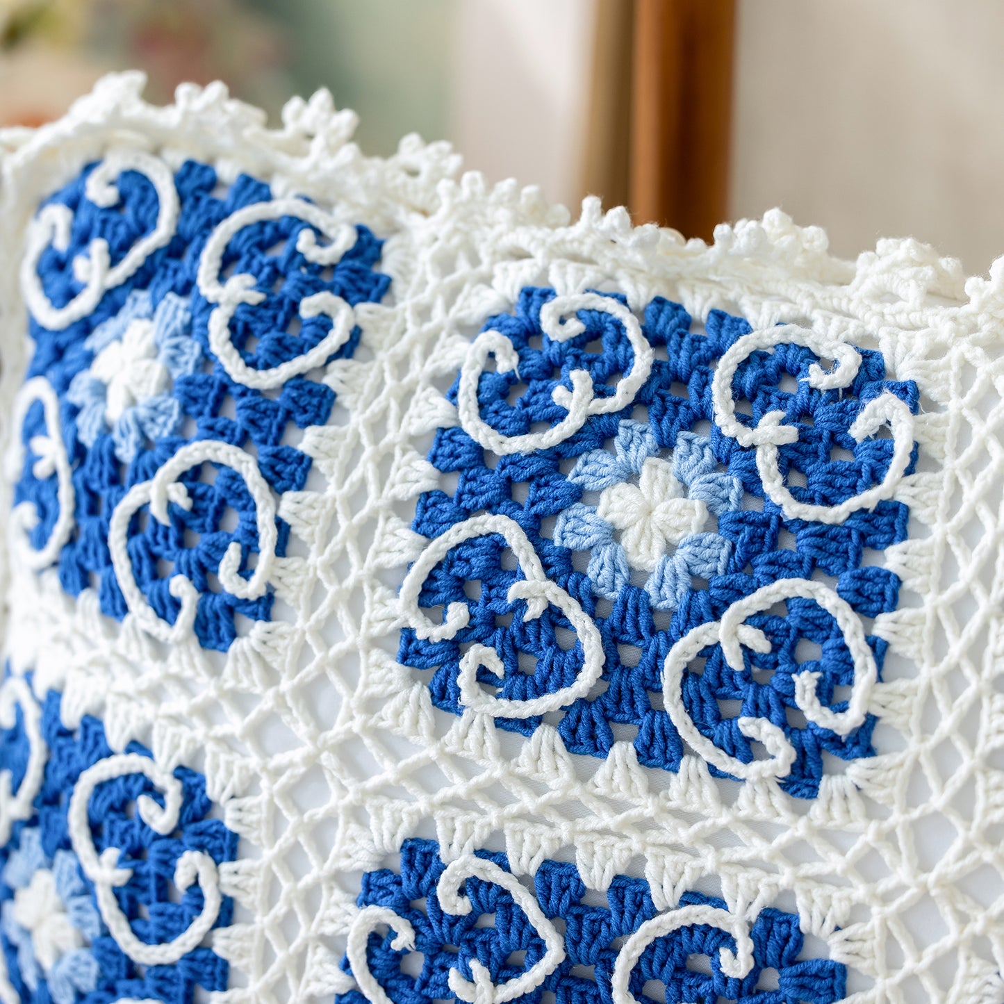 Rolling Into Ruyi Pillow Case Crochet yarn Kit | Susan's Family