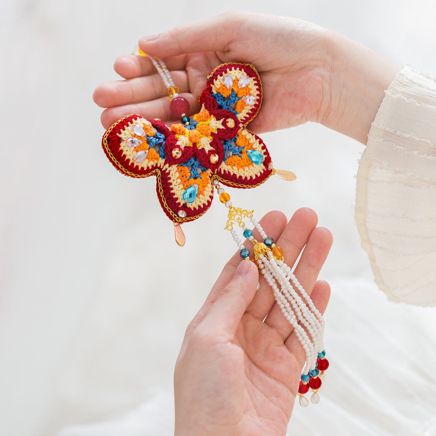 Butterfly Scent Sachet Crochet Yarn Kit | Chinese Aesthetics Series | Susan's Family