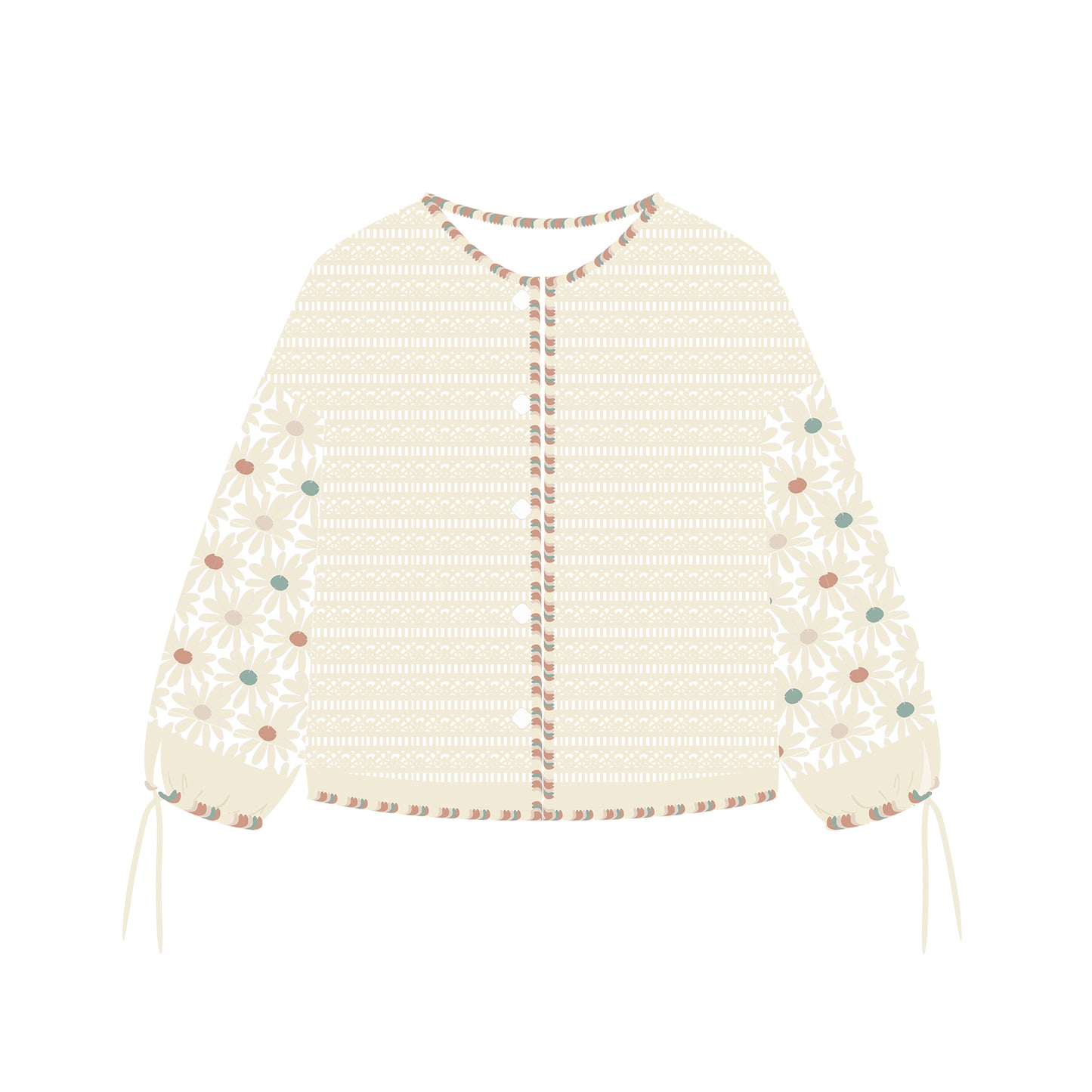 Eastern Fence Cardigan Crochet Yarn Kit | Herbal Chronicle Series | Susan's Family