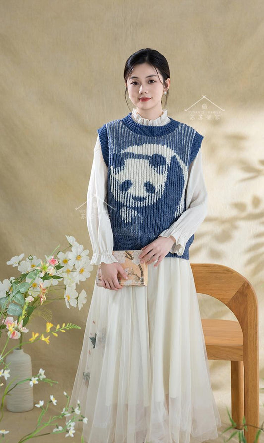 Panda Vest Knit Pattern